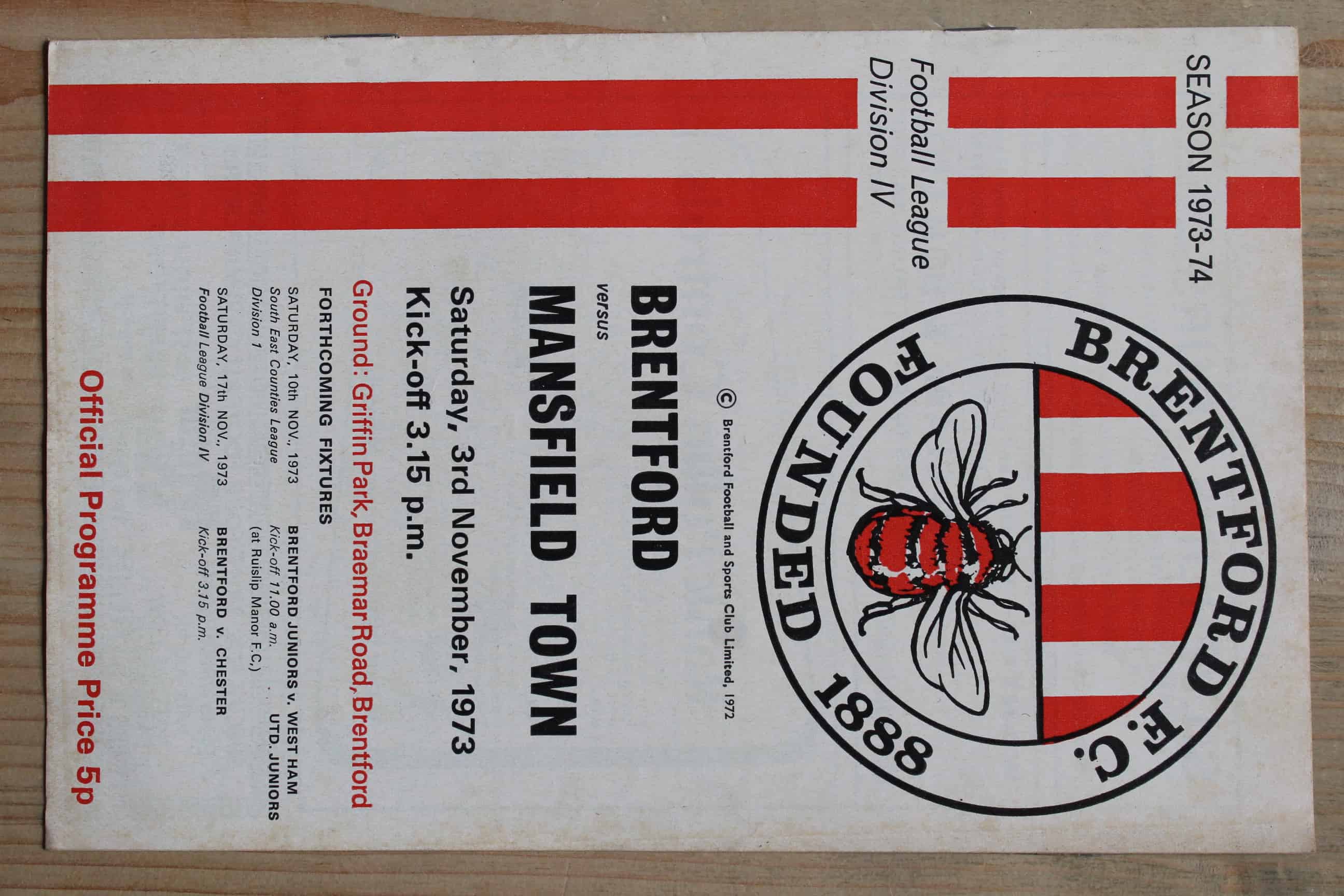 Brentford FC v Mansfield Town FC